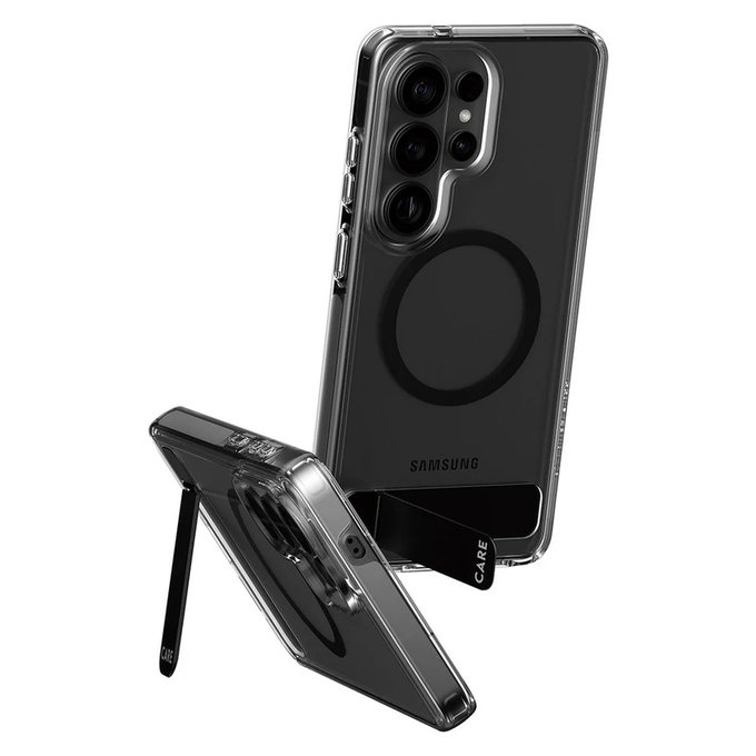 Maska Kickstand s crnim QI za Samsung Galaxy S26 Ultra, Prozirna, PanzerGlass