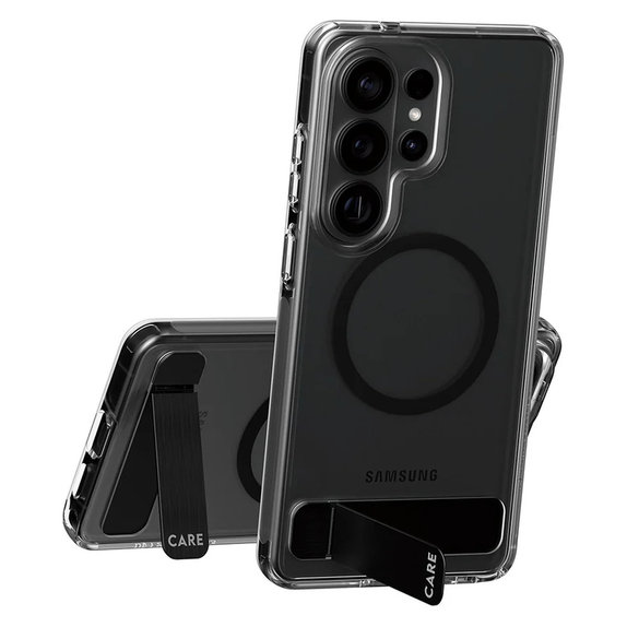 Maska Kickstand s crnim QI za Samsung Galaxy S26 Ultra, Prozirna, PanzerGlass