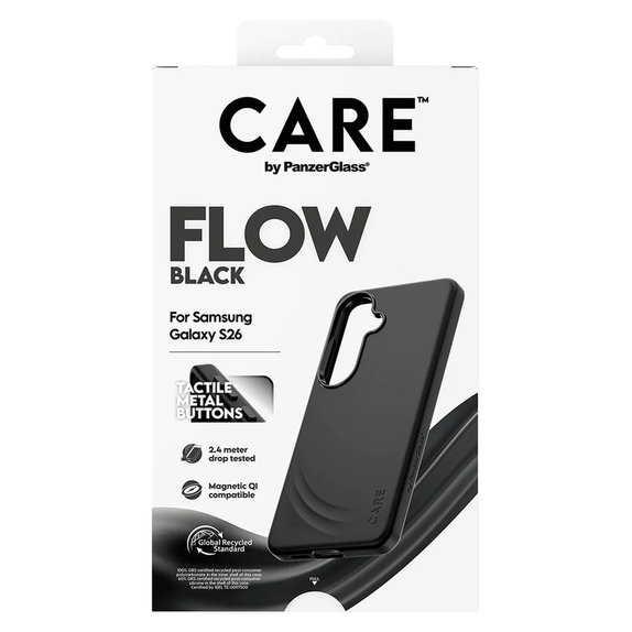 Maska FLOW s QI za Samsung Galaxy S26, Crna, PanzerGlass