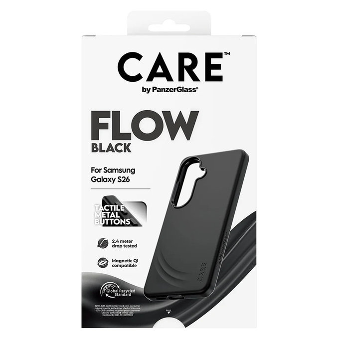 Maska FLOW s QI za Samsung Galaxy S26, Crna, PanzerGlass