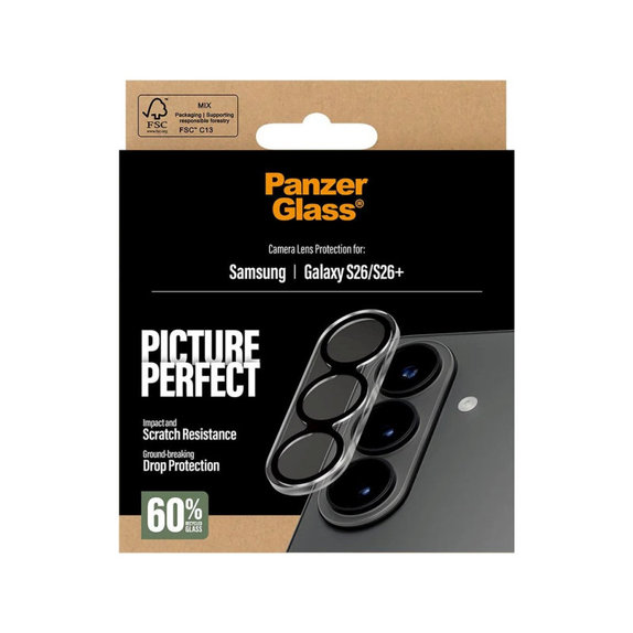 Zaštita objektiva PicturePerfect za Samsung S26/S26+, Crna, PanzerGlass