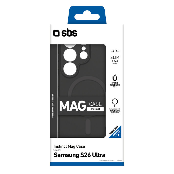 SBS - Maska Instinct Mag zaSamsung Galaxy S26 Ultra, crna