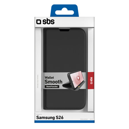 SBS - Book Wallet Smooth futrola za Samsung Galaxy S26, crna