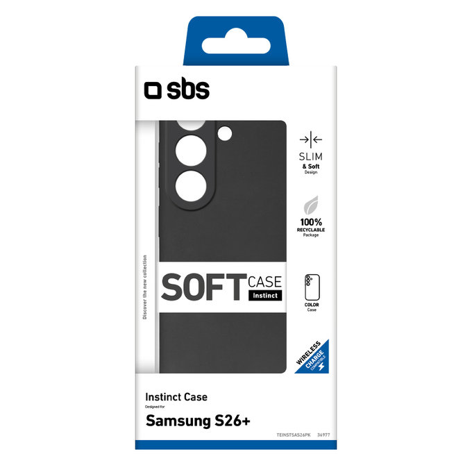 SBS - Maska Instinct za Samsung Galaxy S26+, crna