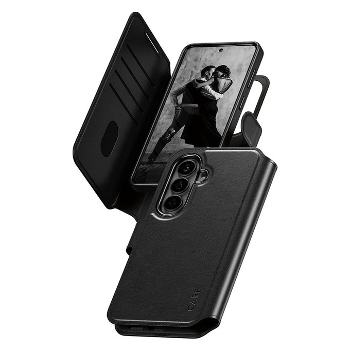 Maska Tango Wallet Two-In-One s QI za Samsung Galaxy S26, Crna, PanzerGlass