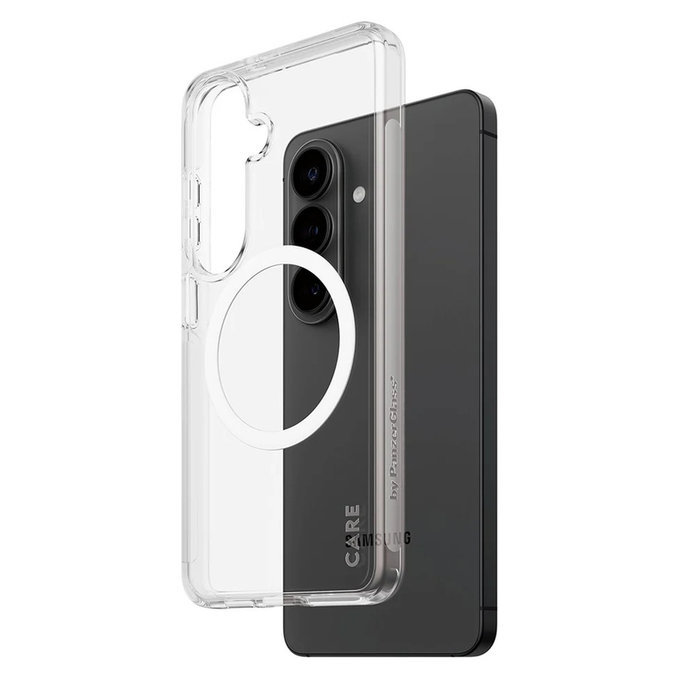Maska Urban Explorer s bijelim QI za Samsung Galaxy S26, Prozirna, PanzerGlass