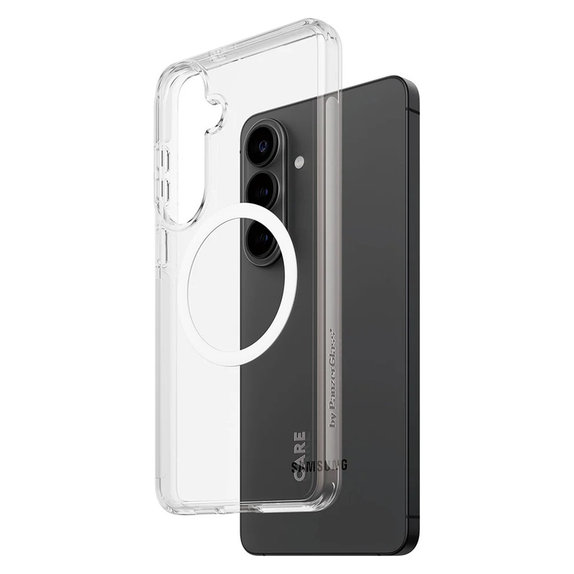 Maska Urban Explorer s bijelim QI za Samsung Galaxy S26+, Prozirna, PanzerGlass