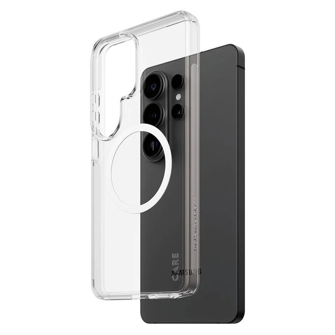 Maska Urban Explorer s bijelim QI za Samsung Galaxy S26 Ultra, Prozirna, PanzerGlass