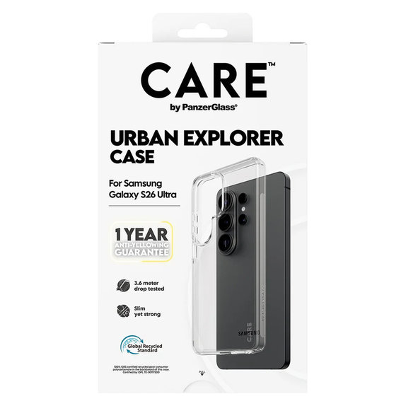 Maska Urban Explorer za Samsung Galaxy S26 Ultra, Transaparentná, PanzerGlass