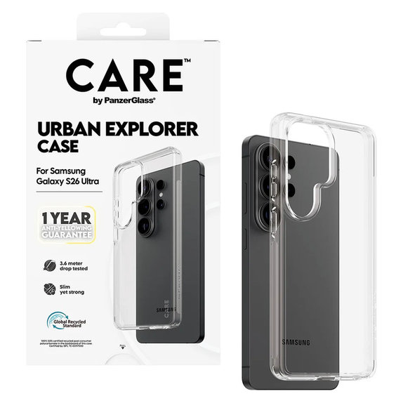 Maska Urban Explorer za Samsung Galaxy S26 Ultra, Transaparentná, PanzerGlass