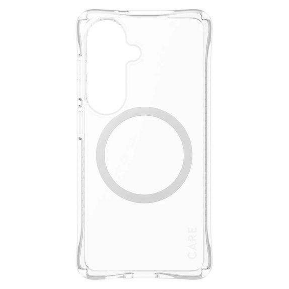 Maska Samba s bijelim QI za Samsung Galaxy S26, Prozirna, PanzerGlass