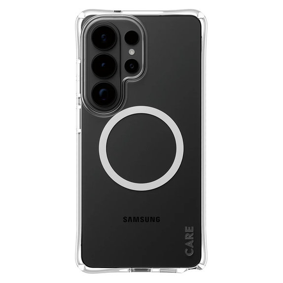 Maska Samba s bijelim QI za Samsung Galaxy S26 Ultra, Prozirna, PanzerGlass
