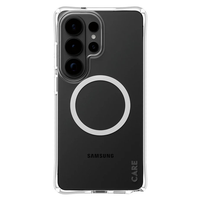 Maska Samba s bijelim QI za Samsung Galaxy S26 Ultra, Prozirna, PanzerGlass