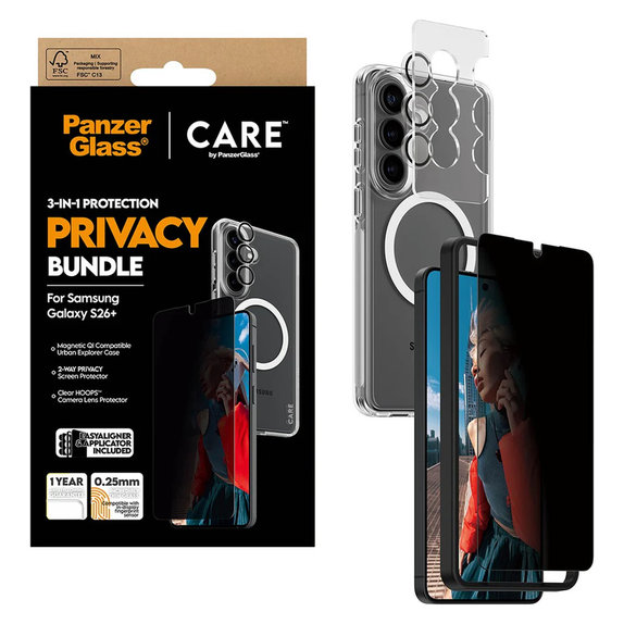 Bundle Privacy 3u1 za Samsung Galaxy S26+, PanzerGlass