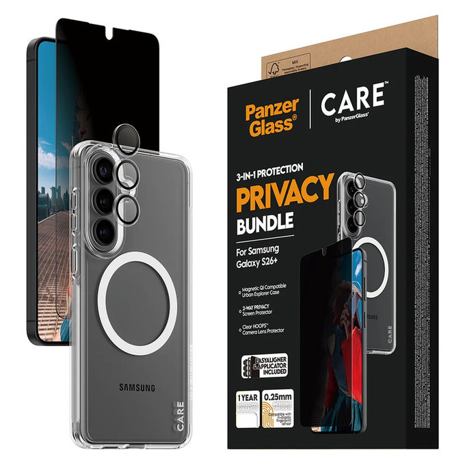 Bundle Privacy 3u1 za Samsung Galaxy S26+, PanzerGlass
