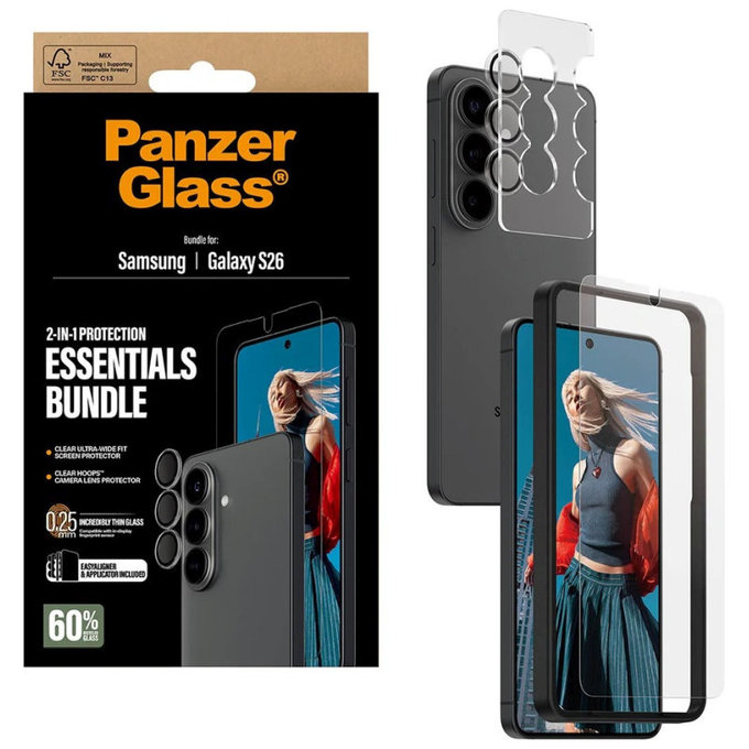 Bundle Essentials 2u1 za Samsung S26, PanzerGlass