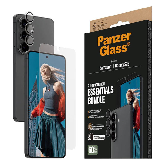 Bundle Essentials 2u1 za Samsung S26, PanzerGlass