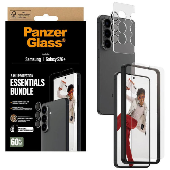 Bundle Essentials 2u1 za Samsung S26+, PanzerGlass