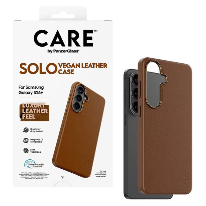 Maska Solo za Samsung S26+, smeđa, CARE