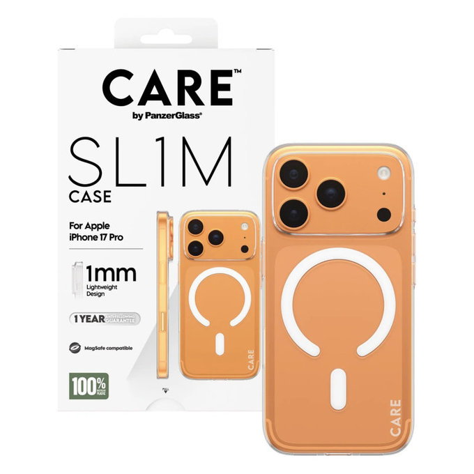 Maska SL1M za iPhone 17 Pro, transparent, CARE