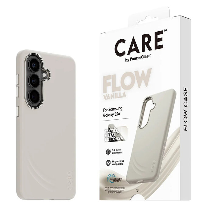 Maska FLOW s QI za Samsung Galaxy S26, Vanilla, PanzerGlass