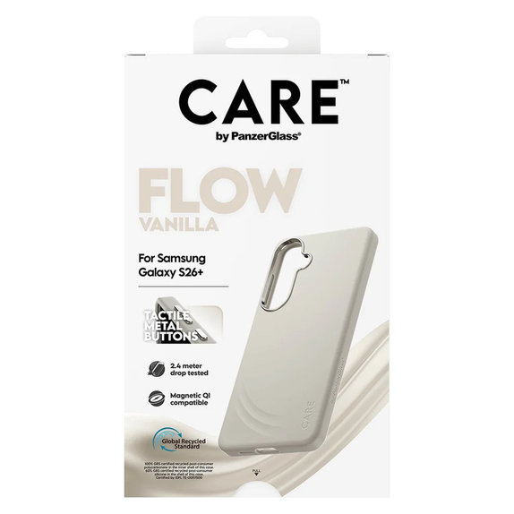 Maska FLOW s QI za Samsung Galaxy S26+, Vanilla, PanzerGlass