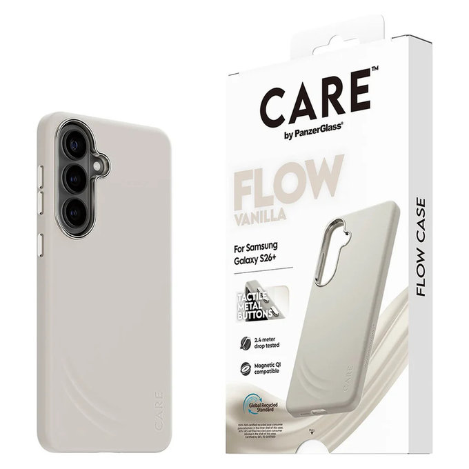 Maska FLOW s QI za Samsung Galaxy S26+, Vanilla, PanzerGlass