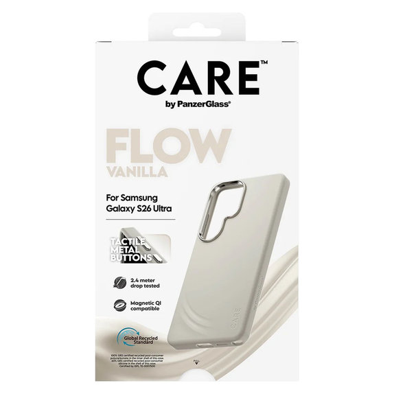 Maska FLOW s QI za Samsung Galaxy S26 Ultra, Vanilla, PanzerGlass