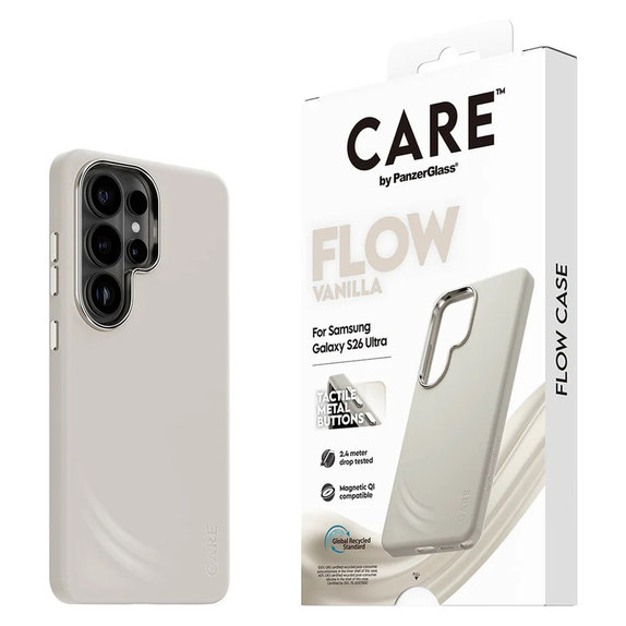 Maska FLOW s QI za Samsung Galaxy S26 Ultra, Vanilla, PanzerGlass