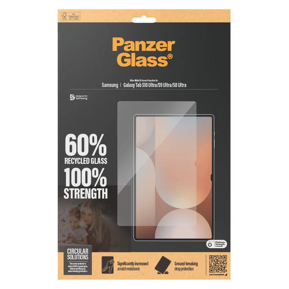 Kaljeno staklo UWF za Samsung Galaxy Tab S8 Ultra/S9 Ultra/S10 Ultra, Prozirna, PanzerGlass