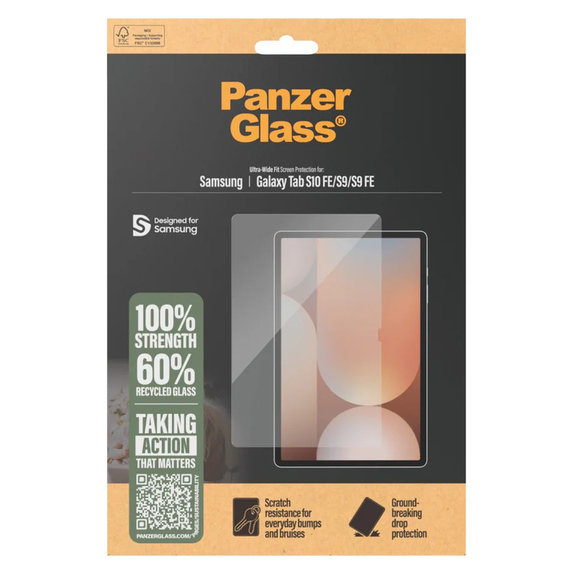 Kaljeno staklo UWF za Samsung Galaxy Tab S10 FE/S9/S9 FE, Prozirna, PanzerGlass