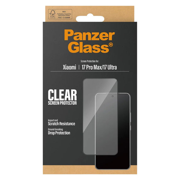 Kaljeno staklo UWF za Xiaomi 17 Ultra, Crna, PanzerGlass