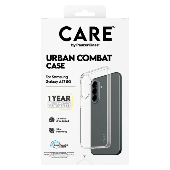 Maska Urban Combat za Samsung Galaxy A37, Prozirna, PanzerGlass