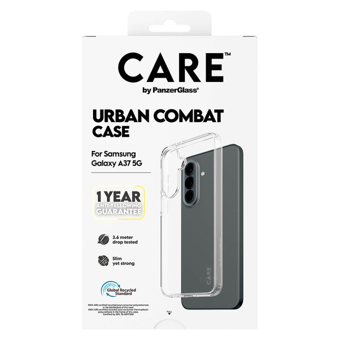 Maska Urban Combat za Samsung Galaxy A37, Prozirna, PanzerGlass