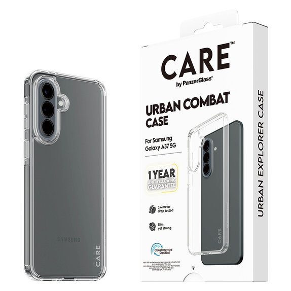 Maska Urban Combat za Samsung Galaxy A37, Prozirna, PanzerGlass