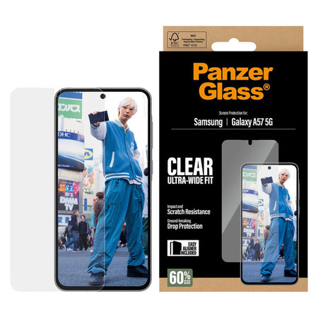 PanzerGlass - UWF kaljeno staklo s aplikatorom za Samsung Galaxy A57, prozirno