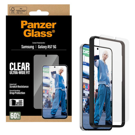 PanzerGlass - UWF kaljeno staklo s aplikatorom za Samsung Galaxy A57, prozirno