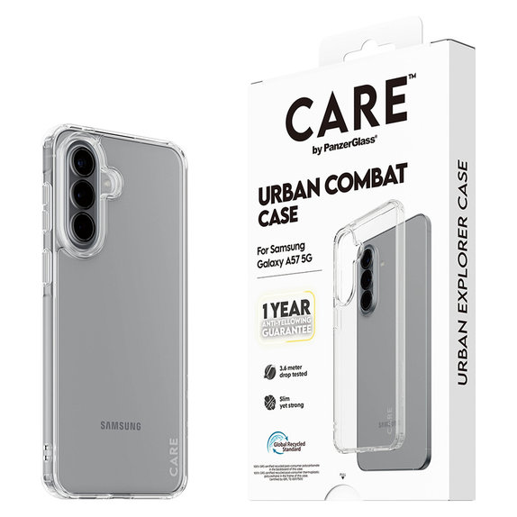 Maska Urban Combat za Samsung Galaxy A57, Prozirna, PanzerGlass