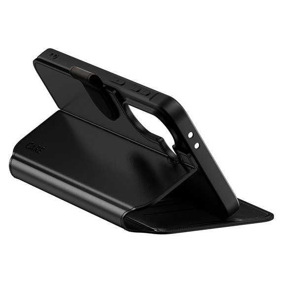 Maska Wallet Kickstand za Samsung Galaxy A37, Crna, PanzerGlass
