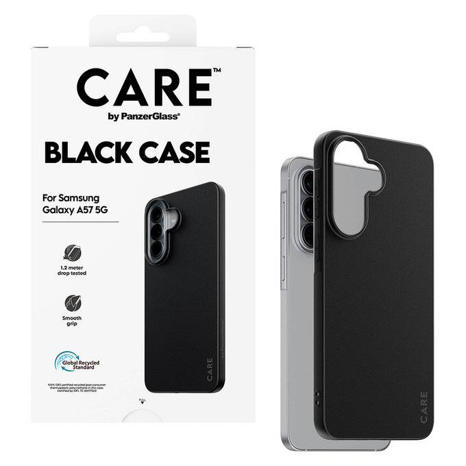 Maska TPU za Samsung Galaxy A57, Crna, PanzerGlass