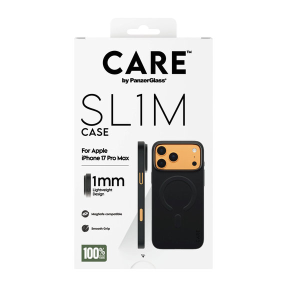 Maska SL1M za iPhone 17 Pro Max, crna, PanzerGlass