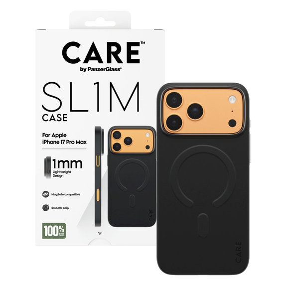 Maska SL1M za iPhone 17 Pro Max, crna, PanzerGlass