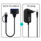 USB 3.0 / USB-C na SATA adapter za 2.5" i 3.5" HDD/SSD, s napajanjem