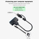 USB 3.0 / USB-C na SATA adapter za 2.5" i 3.5" HDD/SSD, s napajanjem