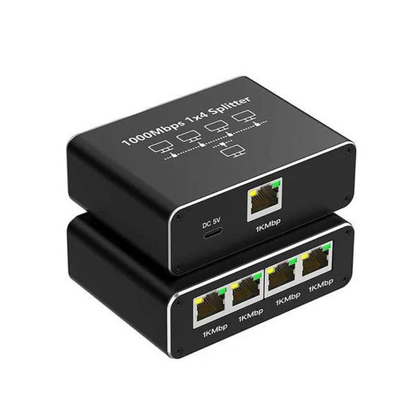 Gigabitni Ethernet switch s 4 porta, RJ45, 1000 Mbps