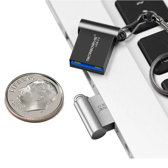 Metalni USB flash disk 64 GB, USB 3.0, srebrni