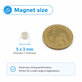 Neodimijski cilindrični magnet N35, 5 x 3mm, 200kom