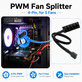 PWM razdjelnik za ventilatore, 4-pinski, 5-portni