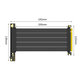 PCIe 4.0 x16 riser kabel za grafičku karticu, 20cm, crni