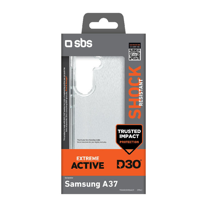 SBS - Maska Extreme Active D3O za Samsung Galaxy A37, crna